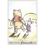 Reduzierte Bunte Moderne Komar Winnie Pooh | Pu der Bär Ferkel Poster 