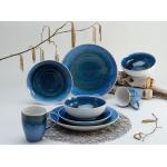 Blaue CreaTable Kombiservice aus Keramik 