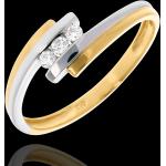 Gelbe Edenly Diamantringe aus Gold 18K für Damen 