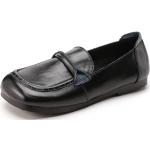 Schwarze Oxford Schuhe atmungsaktiv für Damen 