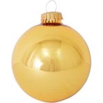 Reduzierte Goldene Krebs Glas Lauscha Weihnachtskugeln & Christbaumkugeln glänzend aus Glas 8 Teile 
