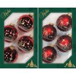 Reduzierte Rote Krebs Glas Lauscha Weihnachtskugeln & Christbaumkugeln matt aus Glas 8 Teile 
