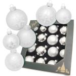 Silberne Krebs Glas Lauscha Weihnachtskugeln & Christbaumkugeln glänzend aus Glas 