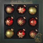 Reduzierte Rote Krebs Glas Lauscha Weihnachtskugeln & Christbaumkugeln matt aus Glas 