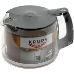 Krups F03442 Glaskrug Espresso-/Kaffeemaschinenzubehör mit Deckel, 10 Tassen, schwarz