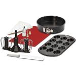 Krups XF5560 Prep&Cook Zubehör Set | für alle Prep&Cook Geräte | Rostfreier Spatel | Doppelt rotierender Schneebesen | schwarz/weiß/rot