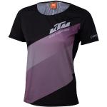 Schwarze Kurzärmelige Atmungsaktive KTM Damensportshirts aus Jersey maschinenwaschbar Größe XXL 