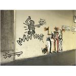 Banksy Kunstdrucke London aus MDF 