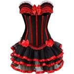 Rote Gothic Moulin Rouge Mini Corsagenkleider Deutschland für Damen 