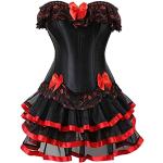 Rote Gothic Moulin Rouge Mini Corsagenkleider Deutschland für Damen 