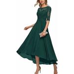 Grüne Knöchellange U-Ausschnitt Abendkleider & festliche Kleider aus Spitze für Damen Größe S für den Bräutigam 