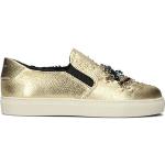 Goldene Kurt Geiger London Flache Sneaker für Damen Größe 39 