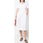 Reduzierte Weiße Klassische Frühlingskleider aus Elastan für Damen Größe XL 