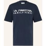 Reduzierte Dunkelblaue La Martina T-Shirts aus Jersey für Herren Größe L 