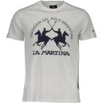 Beige Print Kurzärmelige La Martina T-Shirts für Herren Größe 3 XL Große Größen 