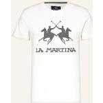 Cremefarbene La Martina T-Shirts aus Baumwolle für Herren Größe 3 XL Große Größen 