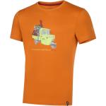 Orange La Sportiva T-Shirts Orangen aus Baumwolle für Herren Größe M 