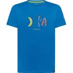 Blaue La Sportiva Nachhaltige T-Shirts aus Baumwolle für Herren Größe S 