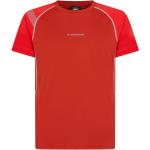 Rote Atmungsaktive La Sportiva Nachhaltige T-Shirts aus Polyester für Herren Größe M 