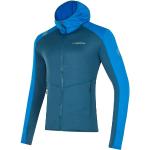 Reduzierte Blaue Atmungsaktive La Sportiva Kapuzenpullover aus Fleece für Herren Größe XL 