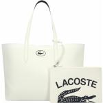 Reduzierte Weiße Lacoste Shopper  aus PVC mit Innentaschen für Damen 