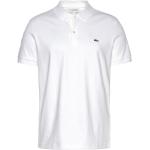 Weiße Klassische Lacoste Herrenpoloshirts & Herrenpolohemden aus Jersey Größe M 