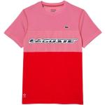 Pinke Lacoste T-Shirts für Herren 