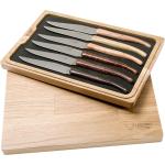 Braune Laguiole en Aubrac Messersets aus Holz 6 Teile 