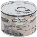Landfleisch Cat Kitten Pastete Rind, Huhn & Wild 195 g - Sie erhalten 6 Packung/en; Packungsinhalt 195 g
