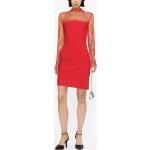 Rote Langärmelige Givenchy Stehkragen Winterkleider aus Elastan für Damen Größe XS 