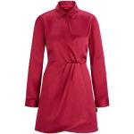 Pinke Langärmelige HUGO BOSS HUGO Winterkleider aus Polyester für Damen Größe L 