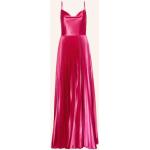 Reduzierte Pinke Laona Wasserfall-Ausschnitt Taillierte Kleider aus Polyester für Damen Größe XS 