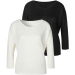 Beige 3/4-ärmelige LASCANA Basic Shirts für Damen Größe XL 