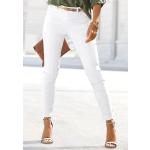 Weiße LASCANA Jeggings & Jeans-Leggings aus Elastan für Damen Größe L 