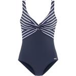 Blaue LASCANA Nachhaltige Damenbadeanzüge & Damenschwimmanzüge aus Elastan Größe L 
