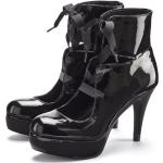 Schwarze LASCANA High-Heel Pumps aus Kunstleder für Damen Größe 38 mit Absatzhöhe über 9cm 