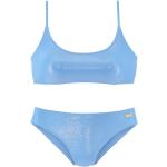 Blaue Klassische LASCANA Bustier-Bikinis für Damen 
