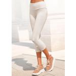 Weiße LASCANA Capri Leggings für Damen Größe XS Weite 32, Länge 34 
