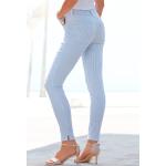 Weiße Klassische LASCANA Jeggings & Jeans-Leggings für Damen Größe S 