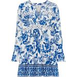 Blaue LASCANA V-Ausschnitt Frühlingskleider für Damen Größe XL 