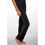 Schwarze LASCANA Pyjamahosen & Schlafhosen aus Elastan für Damen Größe XS Weite 32, Länge 34 