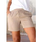 Beige LASCANA Shorts & kurze Hosen aus Viskose für Damen Größe S 
