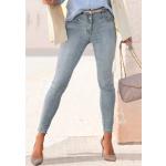 Blaue LASCANA Slim Jeans aus Denim für Damen Größe L 