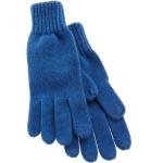 Blaue LASCANA Strick-Handschuhe aus Polyacryl für Damen 