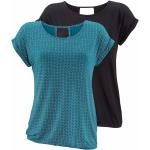 Reduzierte Grüne LASCANA Cut Out Shirts für Damen Größe XL 