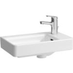 Laufen PRO S Handwaschbecken, Becken links, 1 Hahnloch, mit Überlauf, 480x280, weiß, Farbe: Weiß