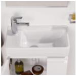 Laufen PRO S Handwaschbecken, Becken rechts, 1 Hahnloch, mit Überlauf, 480x280, weiß, Farbe: Weiß mit LCC