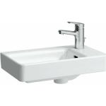 Laufen Pro s Handwaschbecken H8159540001091 48x28cm, Becken links, weiß, Überlauf, ohne Hahnloch
