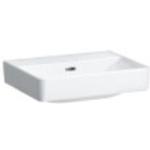Laufen PRO S Handwaschbecken, ohne Hahnloch ,mit Überlauf, 450x340, weiß, Farbe: Weiß mit LCC