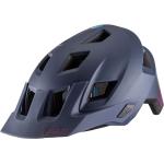 Blaue Leatt MTB-Helme 44 cm mit Visier für Damen 